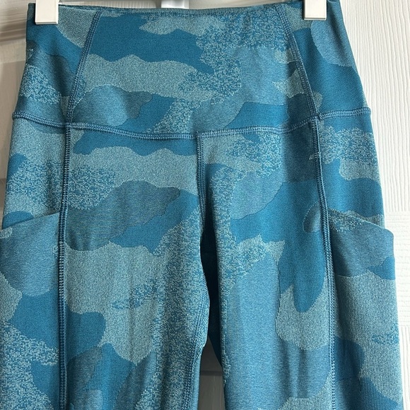 The North Face Turquoise Leggings Pockets S - Picture 2 of 7